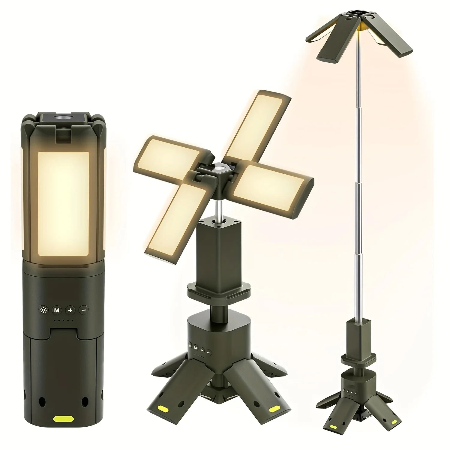 Camping Lantern, 14000mAh Rechargeable Camping Lights With Portable Power Supply, Dimmable Magnetic Tent Lamps 6000 Lumen Outdoor Work Lighting For Hiking, Camping, Home Emergency