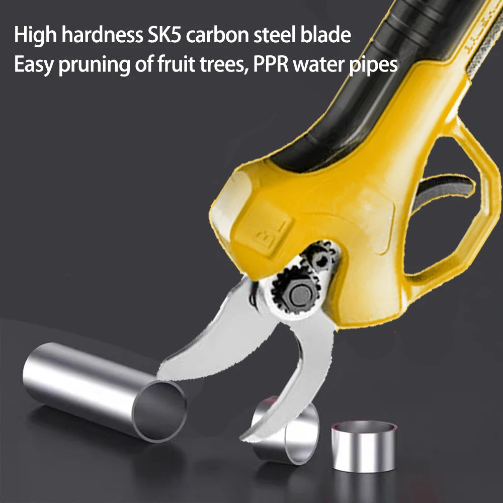 Brushless Electric Pruning Shears Garden PowerTool Pruner Cordless Garden Scissors Fruit Tree Fit Makita/Dewalt 20V No Battery