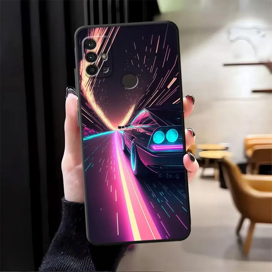 Case for Moto S30 Pro Edge 20 30 X30 Pro Soft Back Phone Cover Advanced Cool Car
