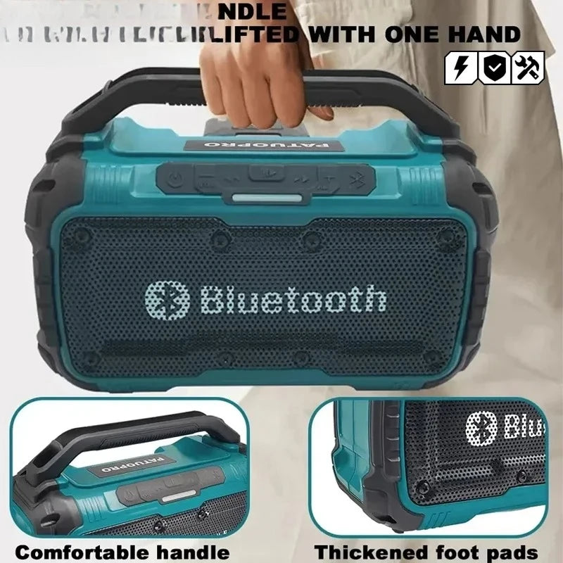 Dual Channel Subwoofer Loudspeaker 3D Outdoor For DeWalt /Milwaukee Makita Cordless Bluetooth Portable Surround Speakers