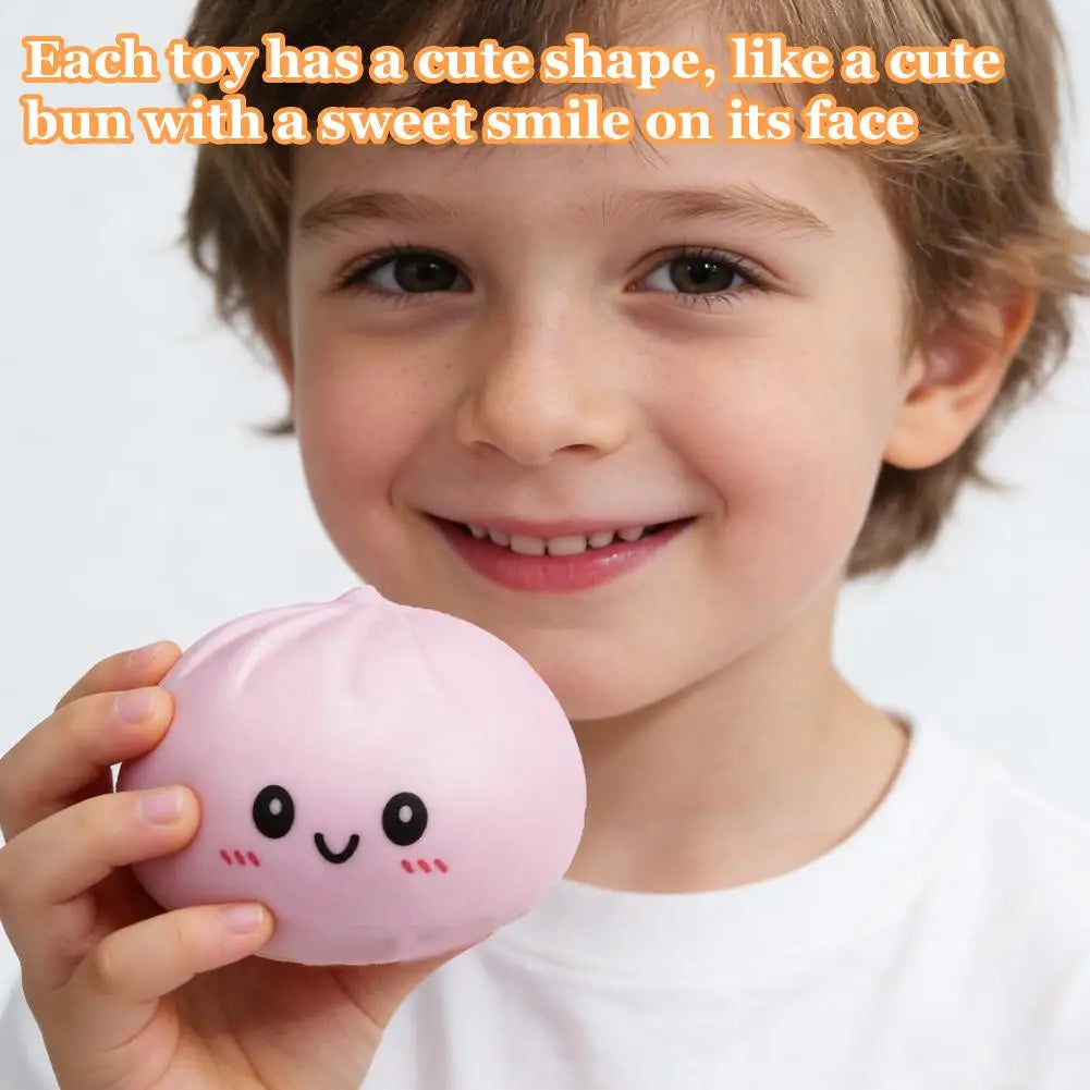 Colorful Squeezable Toy Stress Relief Squishy Sensory Fidget Toy Cute Decompression Desktop Decoration Gift for Kids Adults 1PC