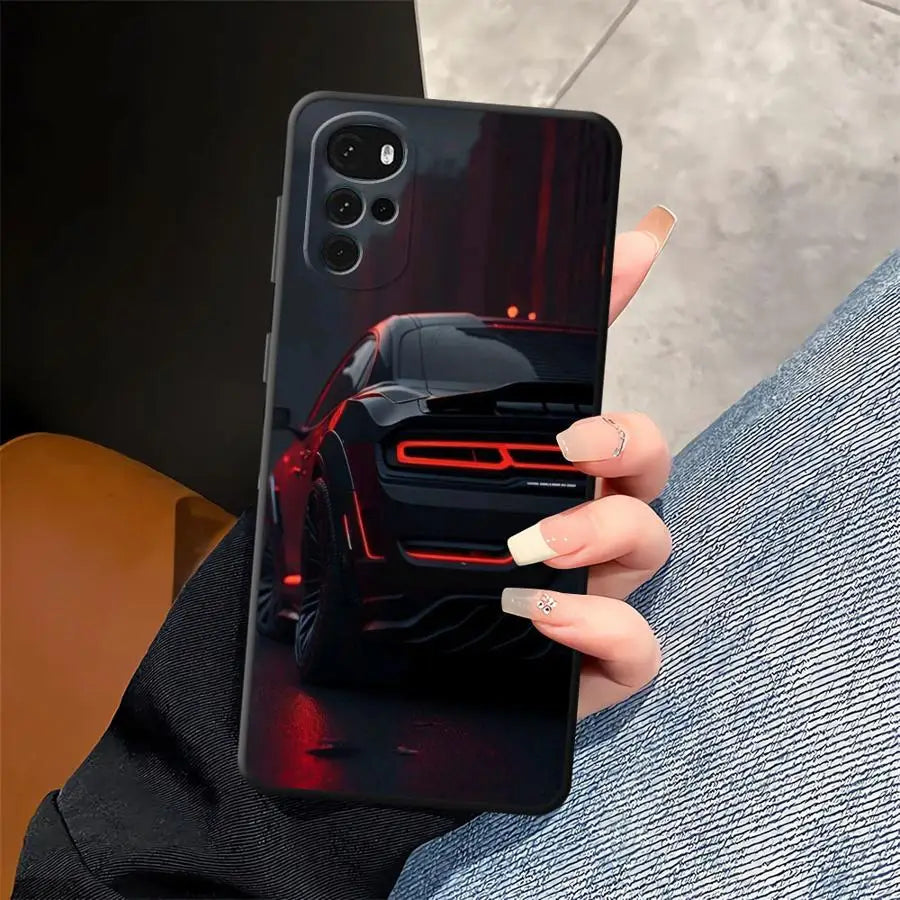 Case for Moto S30 Pro Edge 20 30 X30 Pro Soft Back Phone Cover Advanced Cool Car