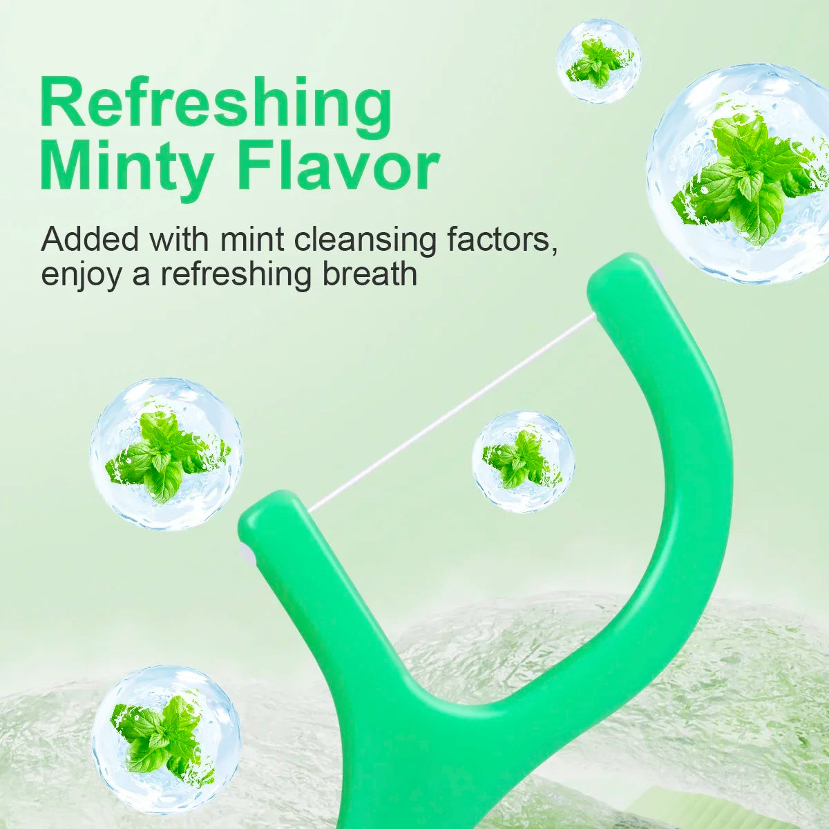450pcs Adult Mint Flavored Dental Floss Picks Ultra-Fine Portable Flossing Sticks Toothpick Thread for Home And Travel Oral Care