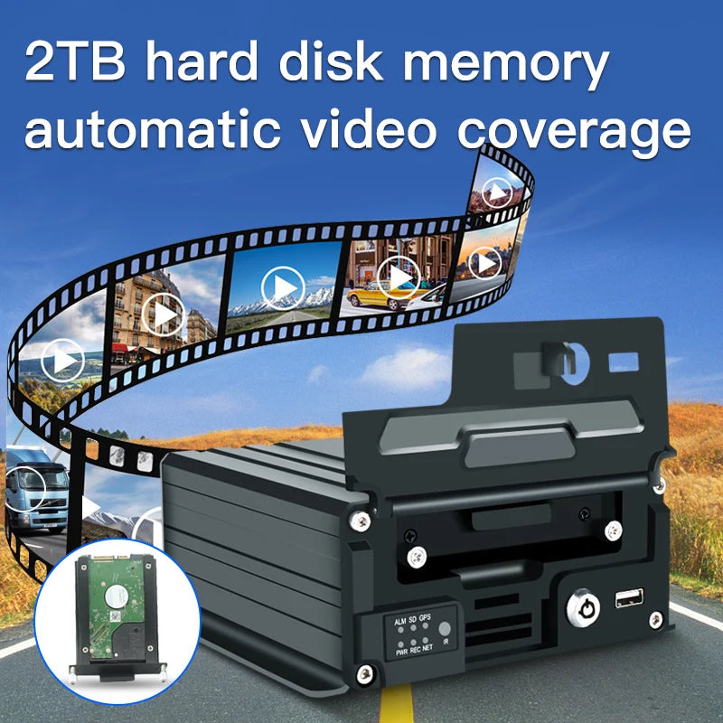 4G WIFI DVR System 1080P Waterproof Night Vision Truck Van Ai Bus Cctv Mdvr Bus Security MDVR Kit
