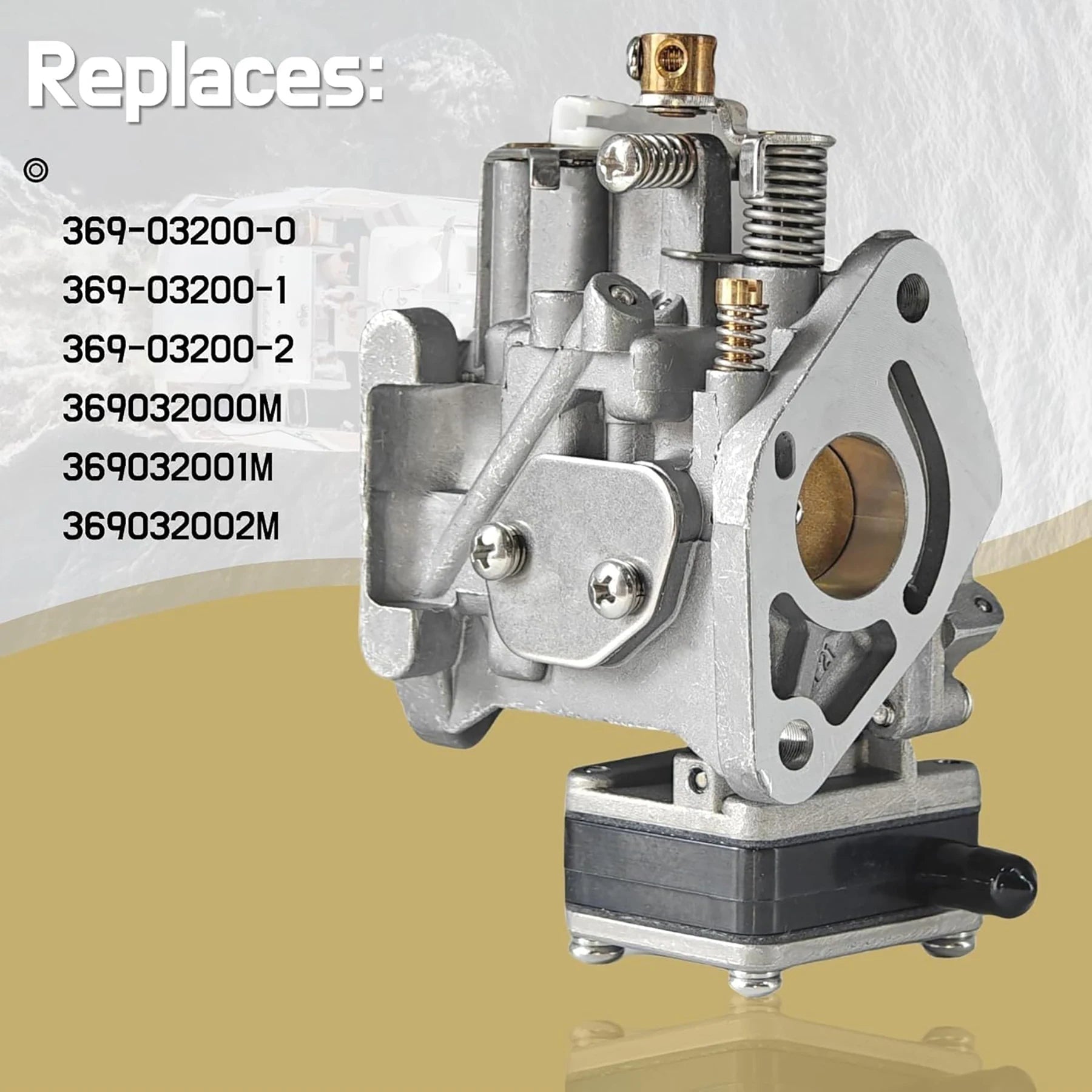 369032001 Carburetor for Tohatsu 2 Stroke 5HP Outboard Motors 36903-2002M 369-03200-2