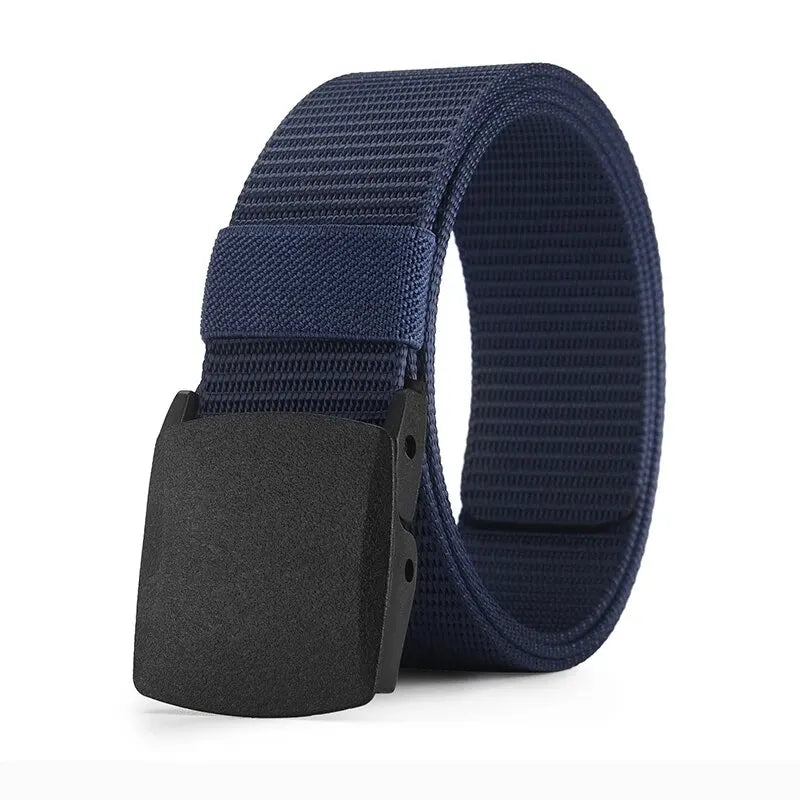 Canvas Nylon Tactical Belt Non-metallic Anti Allergy Ideal For Outdoor Training Security Check And Daily Pants Wearing Use