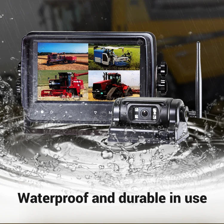 Airow auto STONKAM IP69K Waterproof Wireless Rear View Camera with 7 Inch Monitor for RV Truck Bus Trailer Lorry