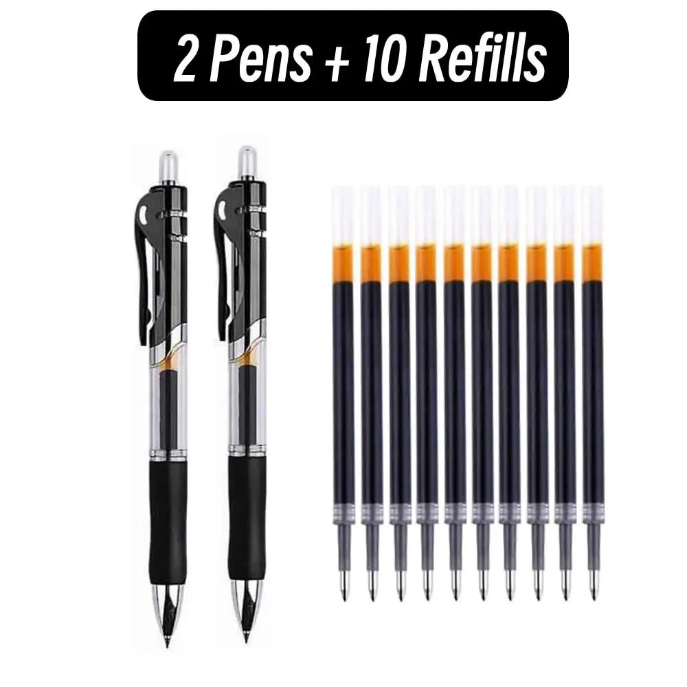 Clearance_Retractable 0.5mm Black Ink Gel Pens Colored Aesthetic Stationery Pen Supplies Ballpoint & Office Pencils Writing Scho