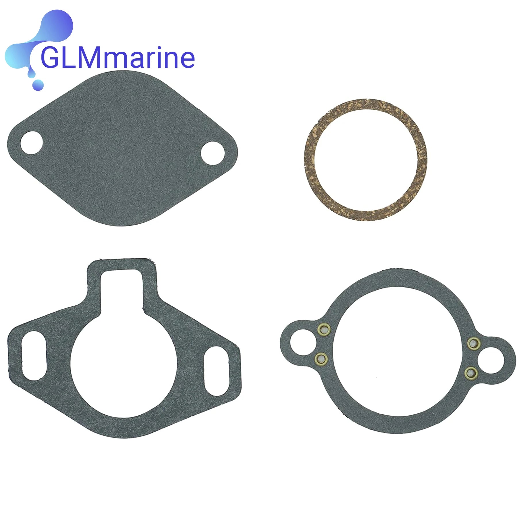 71℃ 160°F Thermostat Repair Kit 807252Q5 W/ Gasket Fits for Mercruiser V6 V8 4.3L 5.0L 5.7L 7.4L 8.2L 1987-UP Sierra 18-3647