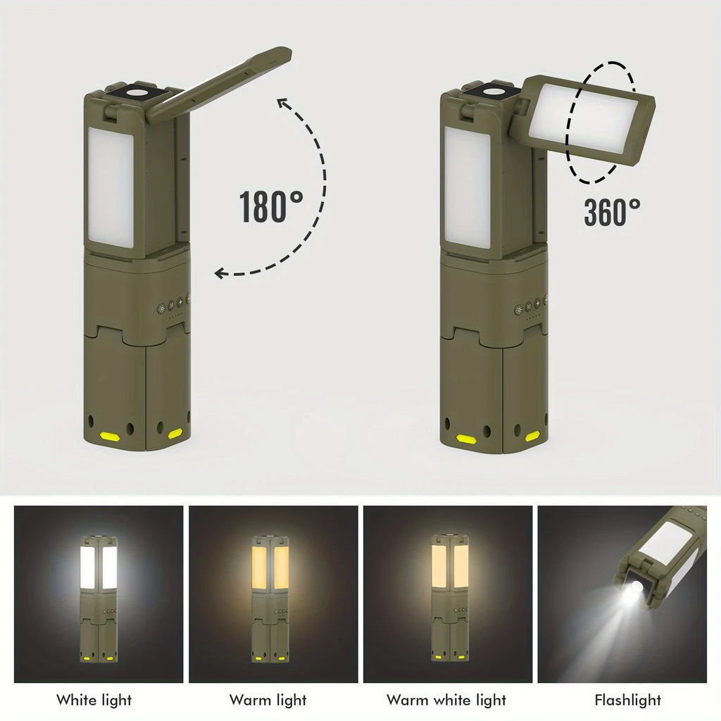 Camping Lantern, 14000mAh Rechargeable Camping Lights With Portable Power Supply, Dimmable Magnetic Tent Lamps 6000 Lumen Outdoor Work Lighting For Hiking, Camping, Home Emergency