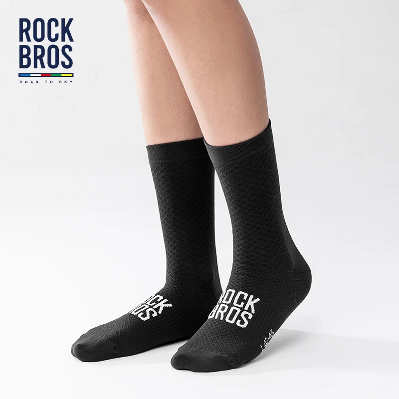 ROCKBROS ROAD TO SKY Sport Socks Breathable MTB Road Cycling Socks High Elastic Shock Absorbing A pair Bike Socks