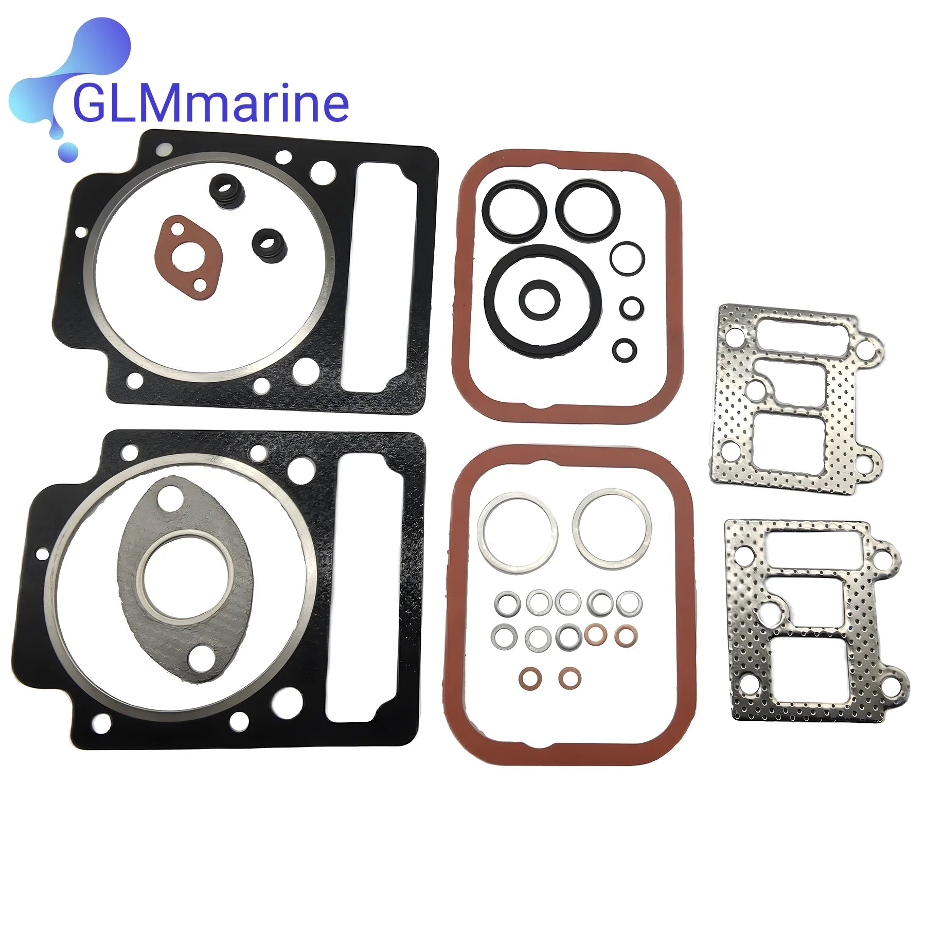 Decarbonizing Head Gasket Kit for Volvo Penta MD11C MD11D 876376 875553 Orbitrade 21553 Crom Marine 121049