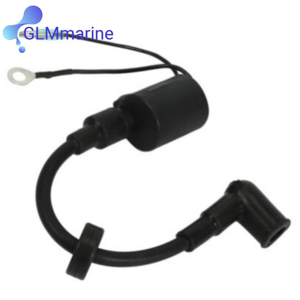 2 Pcs Ignition Coil Assy 61N-85570-00 Compatible with Yamaha 2 Stroke 20 25 30 HP C30 Outboard Motor Replaces 61N-85570-10