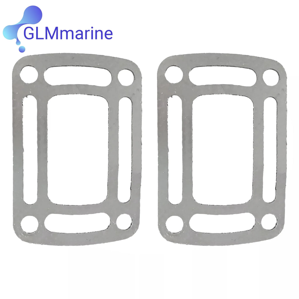 2 Sets 3863191 Exhaust Manifold Elbow Riser Gasket Fits for Volvo Penta 4.3 To 8.1L 3850496 Replace 909786 3850496 18-0943