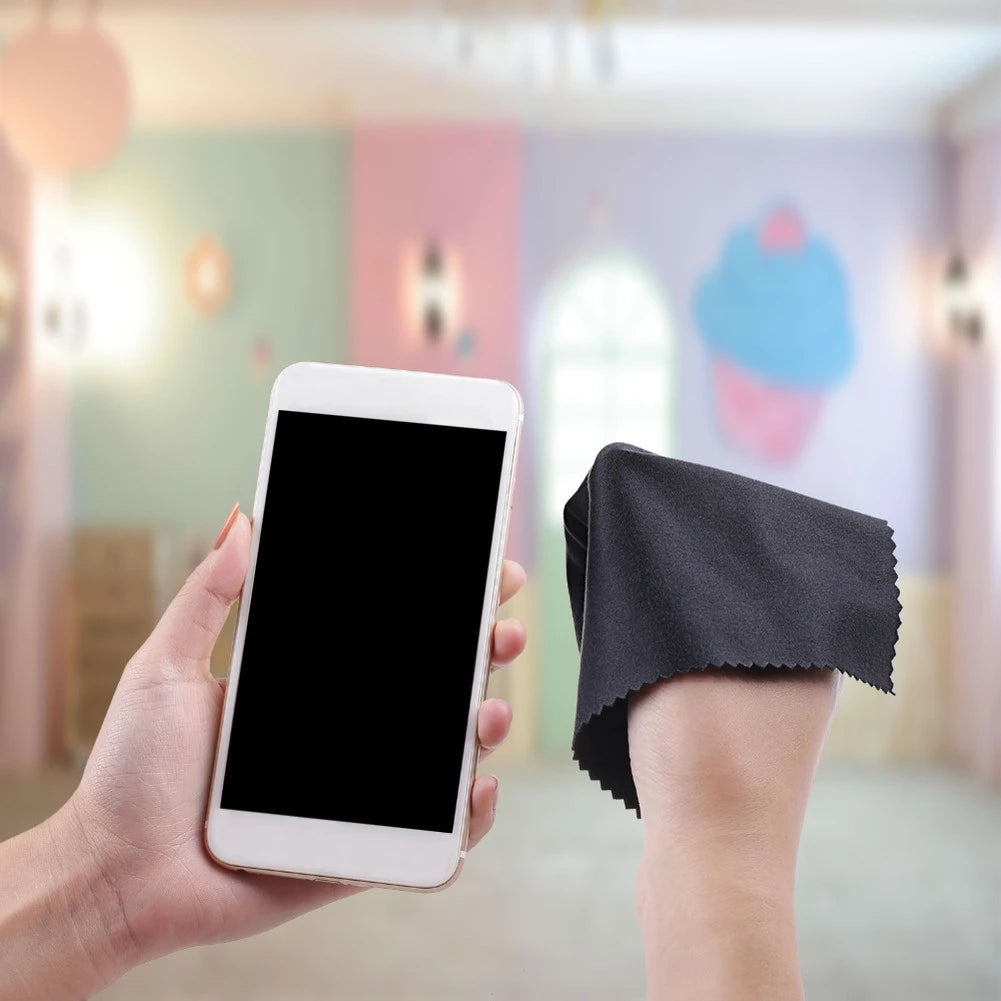 10-Pack Microfiber Cleaning Cloths Scratch-Free Anti-Static for Glasses/Phone/Computer Screens Camera Lenses Lens Wipes