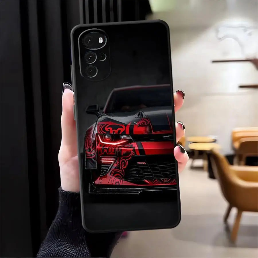 Case for Moto S30 Pro Edge 20 30 X30 Pro Soft Back Phone Cover Advanced Cool Car