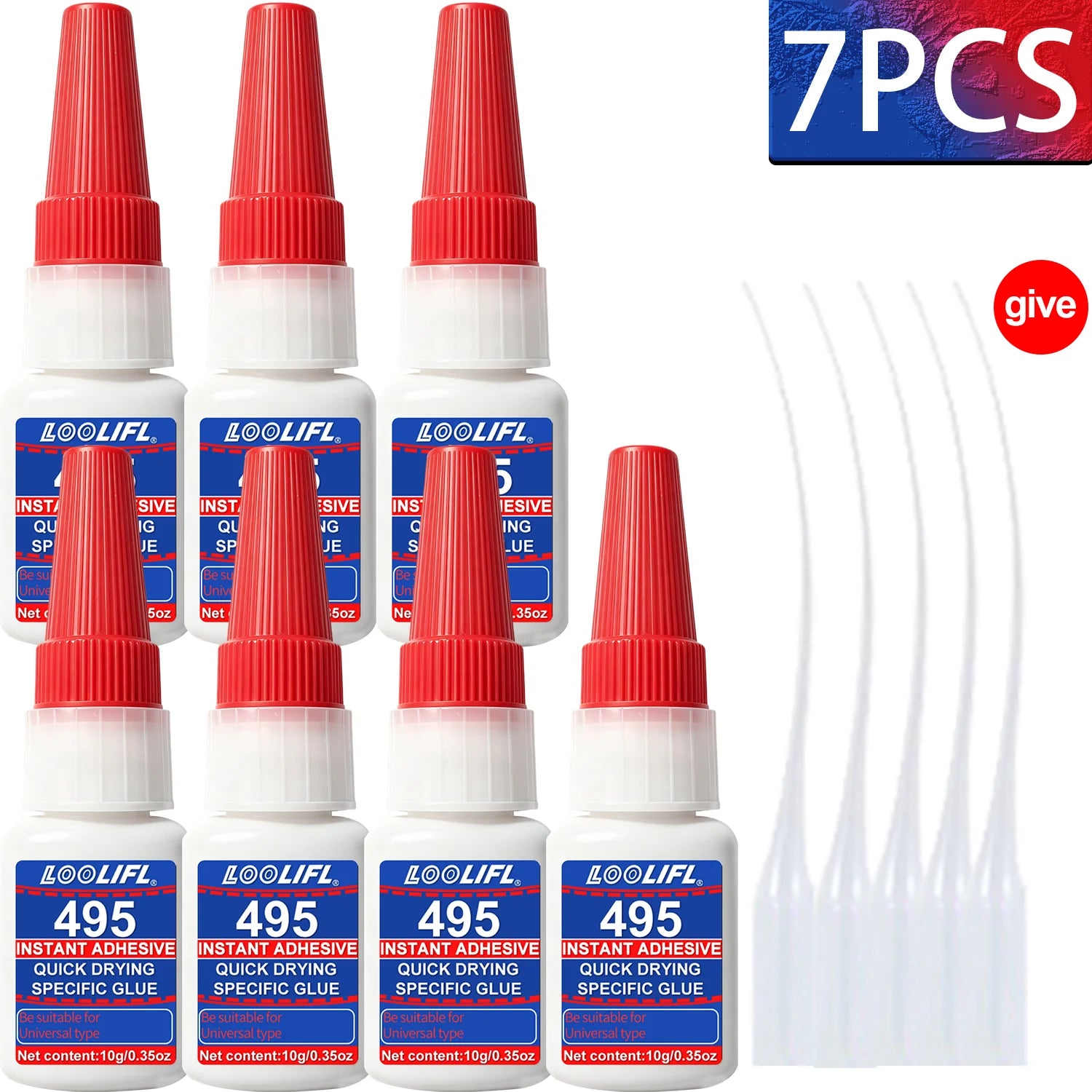10ML All Purpose Super Glue  Fast Drying Clear Strong 495 Instant Adhesive For Ceramic Wood Glass Various Materials Repair Toos