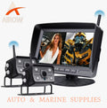 Airow auto Digital Wireless Monitor SystemWide Angle Backup Camera|1080P Dual Screen Auto Loop Recording for Truck Bus RV Van