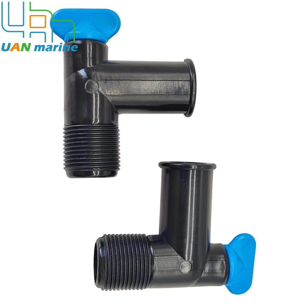 2 PCS 806926A1 Exhaust Manifold 90 Degree Hose Fitting elbows w/Drain Plug for Mercury MerCruiser Sterndrive V6 V8 22- 862210A01
