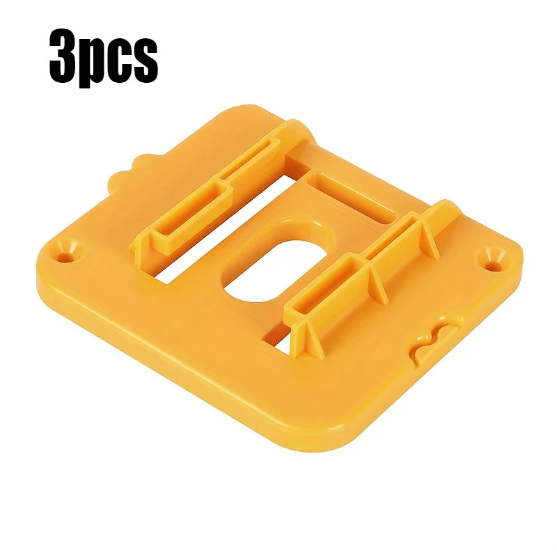 3PCS Battery Holder Bracket For Dewalt 20V Battery Mounts Dock Holder For DCB200 DCB201 DCB202 Batteries Wall, Work Van, Shelf