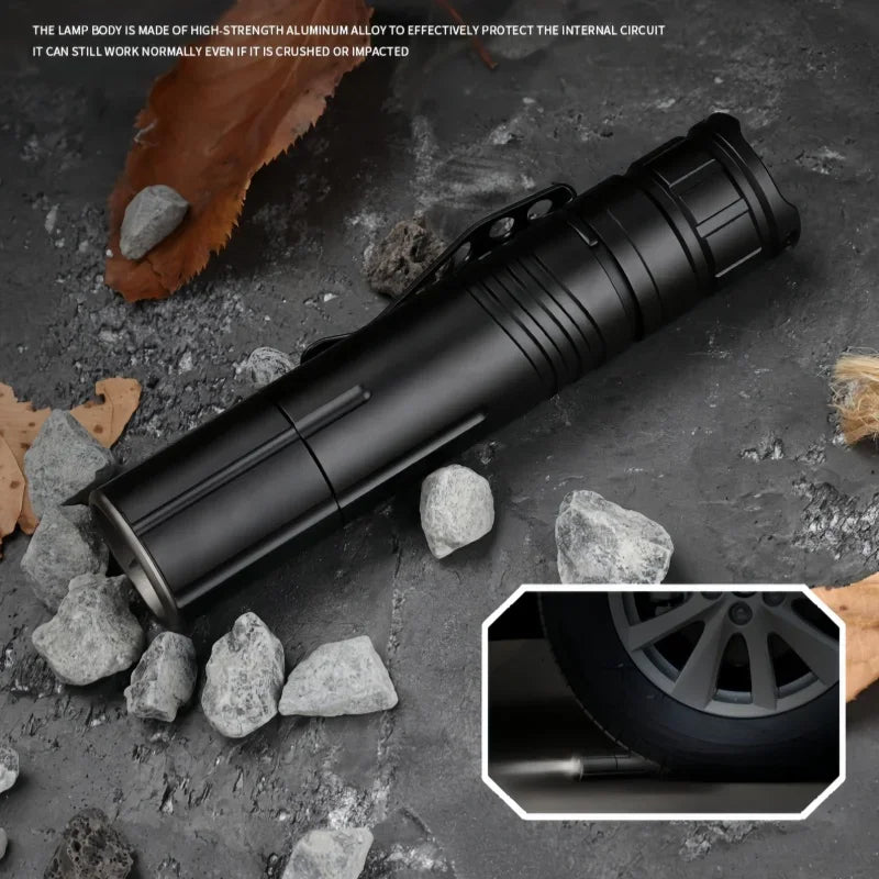 JIASHUAIXIN New XHP50 Zoom Type-C Charging Compact and Lightweight Pen Clip Strong Light M09 Tactical Flashlight