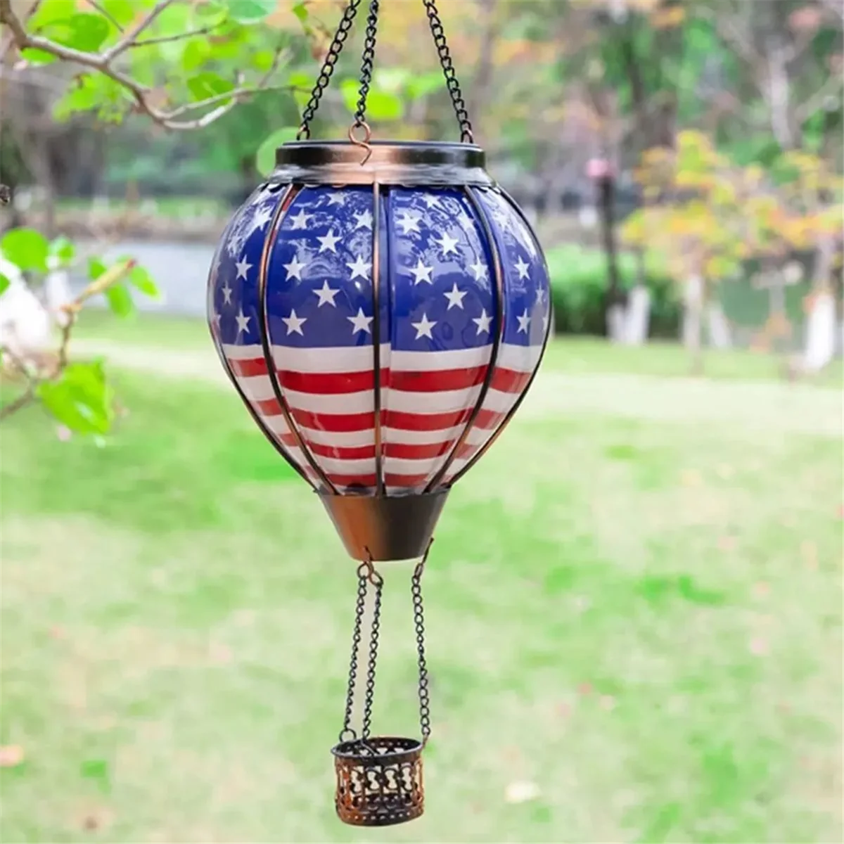 A71Z Solar Hot Air Balloon - Solar Lanterns Outdoor Hanging Waterproof for Garden Yard Patio Farmhouse Decoration
