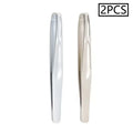 Stainless Steel Eyebrow Clips for Precision Beard and Mustache Trimming Gentle on Light Beige Round Head Tweezers