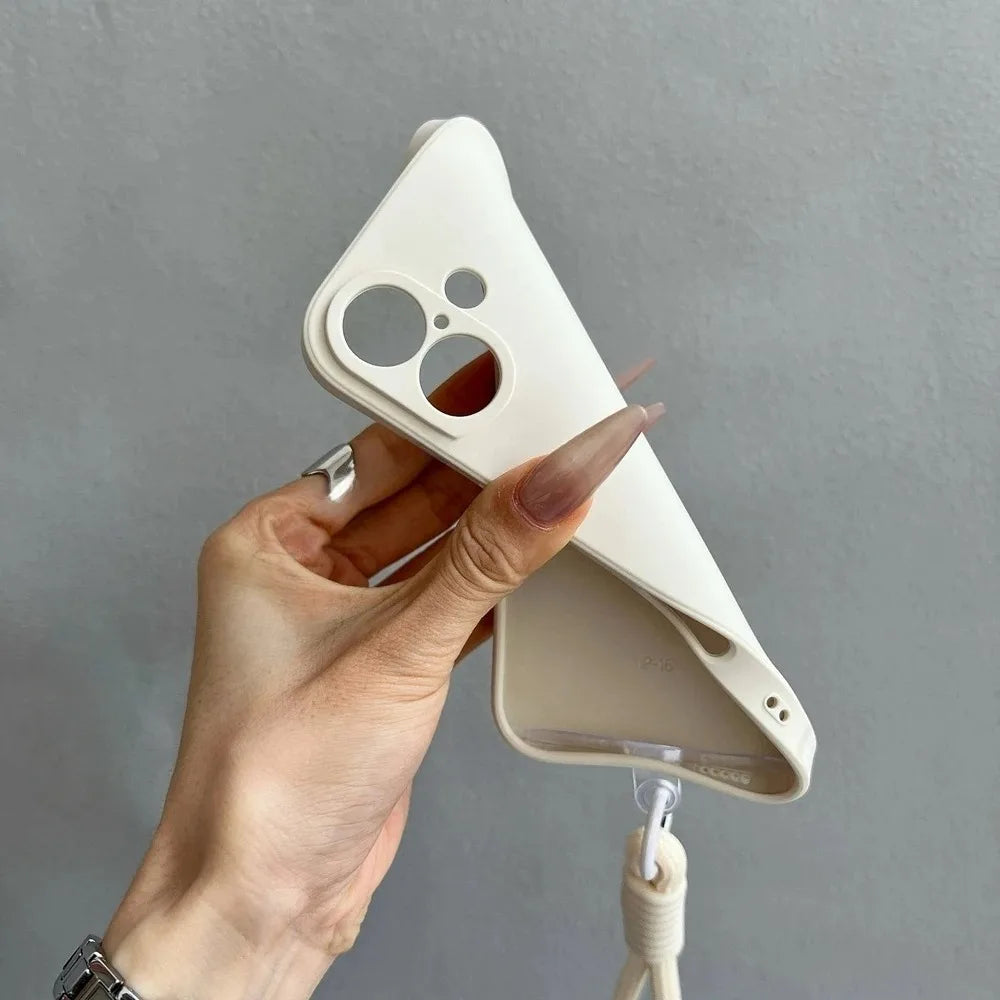 Fashion Silicone Liquid Case For Motorola MOTO Edge 70 Fusion Plus 60 Fusion 50 Neo G77/67 G86 G56 Strap Anti-Drop Protect Cover