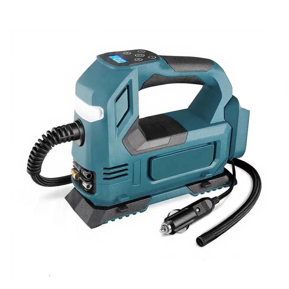 Electric Air Pump Powered Inflator Cordless Car Tire Air Compressor Inflatable Pump For Makita/Dewalt/Milwaukee 18V Battery Pin