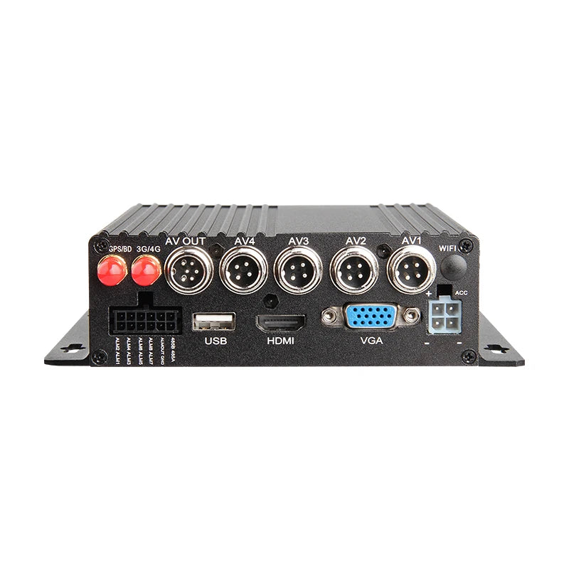 4CH 4G 1080P AHD Mobile Vehicle Car DVR Video Recorder Kit  with 4pcs Cameras and 7 Inch VGA for Truck Bus RV Van