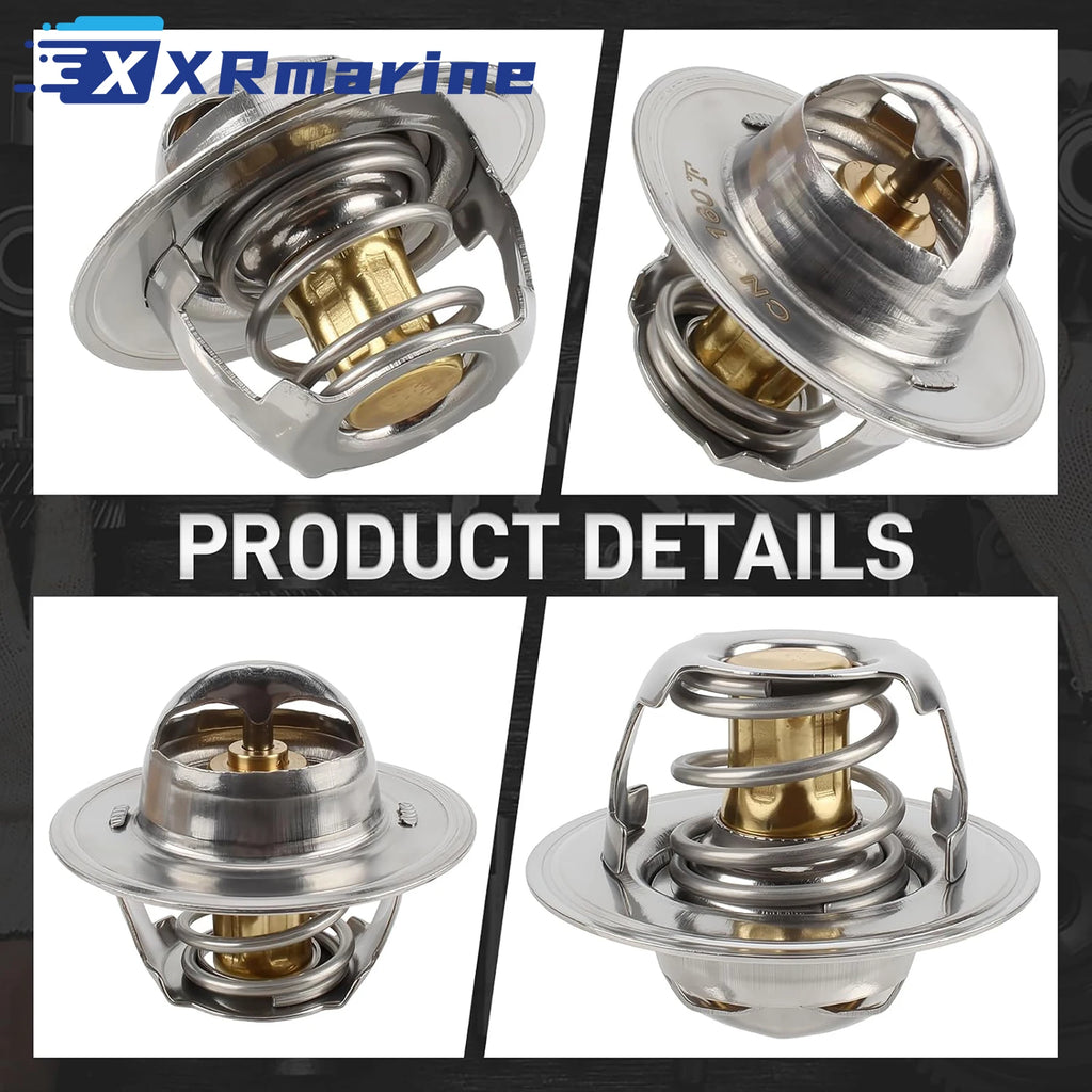 807252T8 for Mercruiser 807252Q5 Thermostat Rebuild Kit W/ Gasket 4.3L To 8.2L Stern Drive Engines 807252T5 Sierra 18-3647D