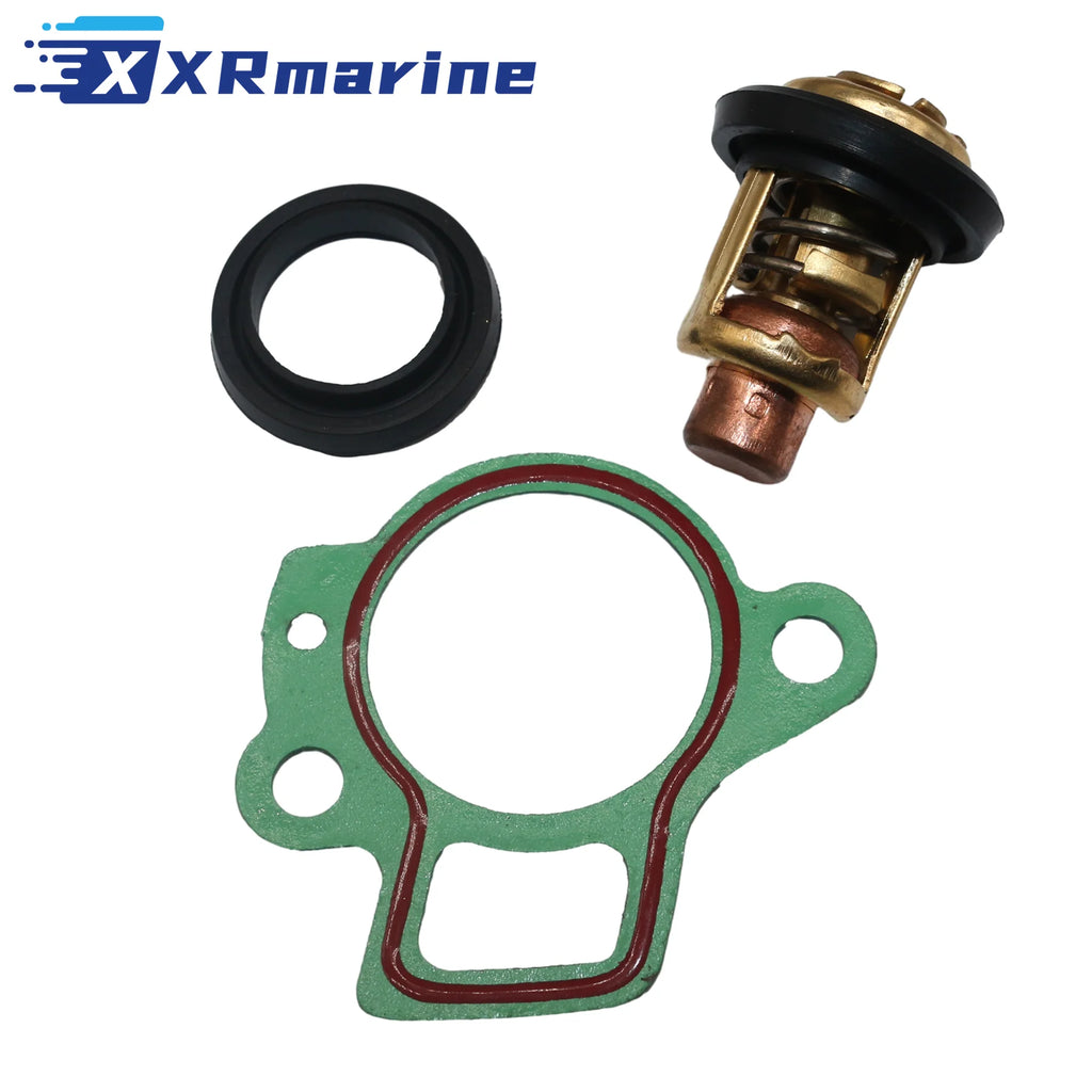 66M-12411-00 -01 Thermostat Kit 140°F 60°C 6G8-12411-00 -01 -02 -03 For Yamaha 2.5-450HP Outboard 6AH-13411-00 Sierra 18-3541