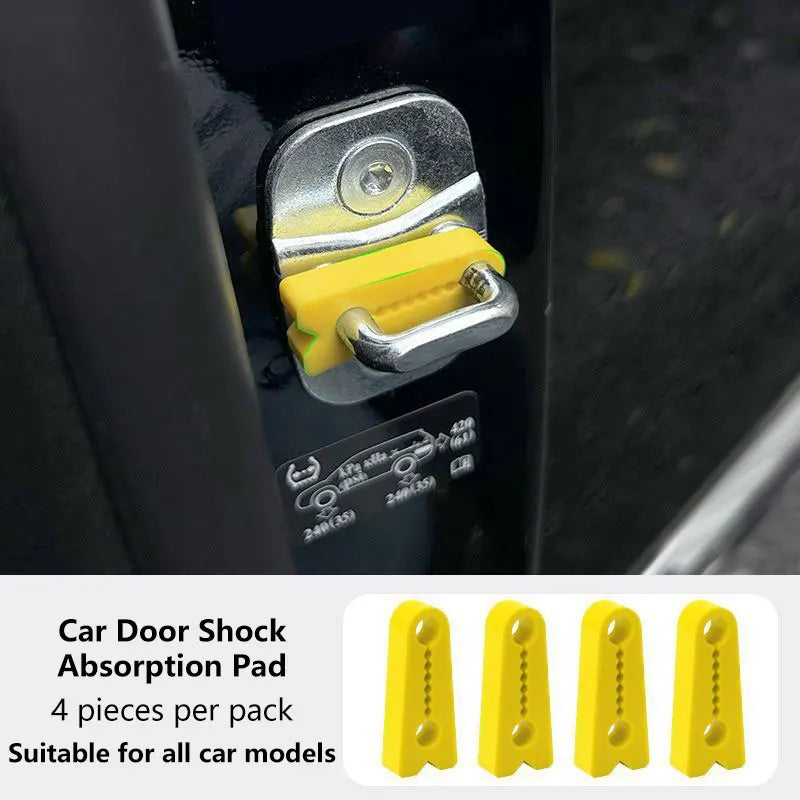 Car Door Shock Absorber Universal Car Door Buckle Soundproof Deadener Damper Cushion Anti-Vibration Buffer Pad for Most Cars
