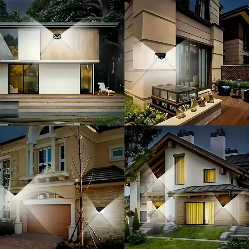 100LED Outdoor Solar Garden Light Outdoor Motion Sensor Lights Waterproof Solar Wall Lamp for Garden Fence Yard Pathway Stairs