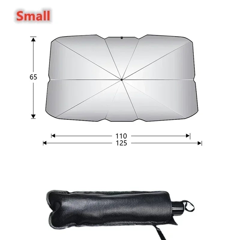 Car Sunshade Windshield Umbrella Car Front Sun Shade Parasol Foldable Protection Car Seat Heat Insulation Car Accessories