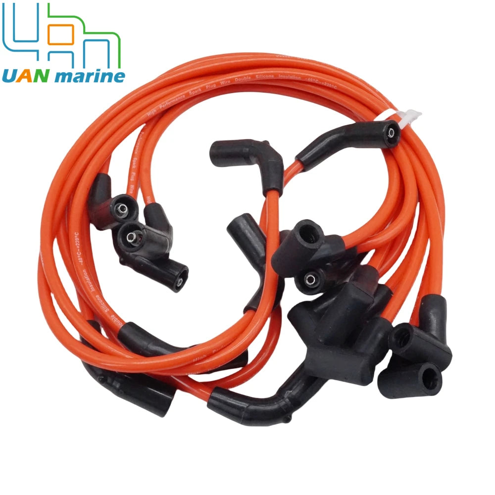863656A1 for MerCruiser MPI Spark Plug Ignition Wire Set Flat Cap V8 84-863656A1 18-8828-1