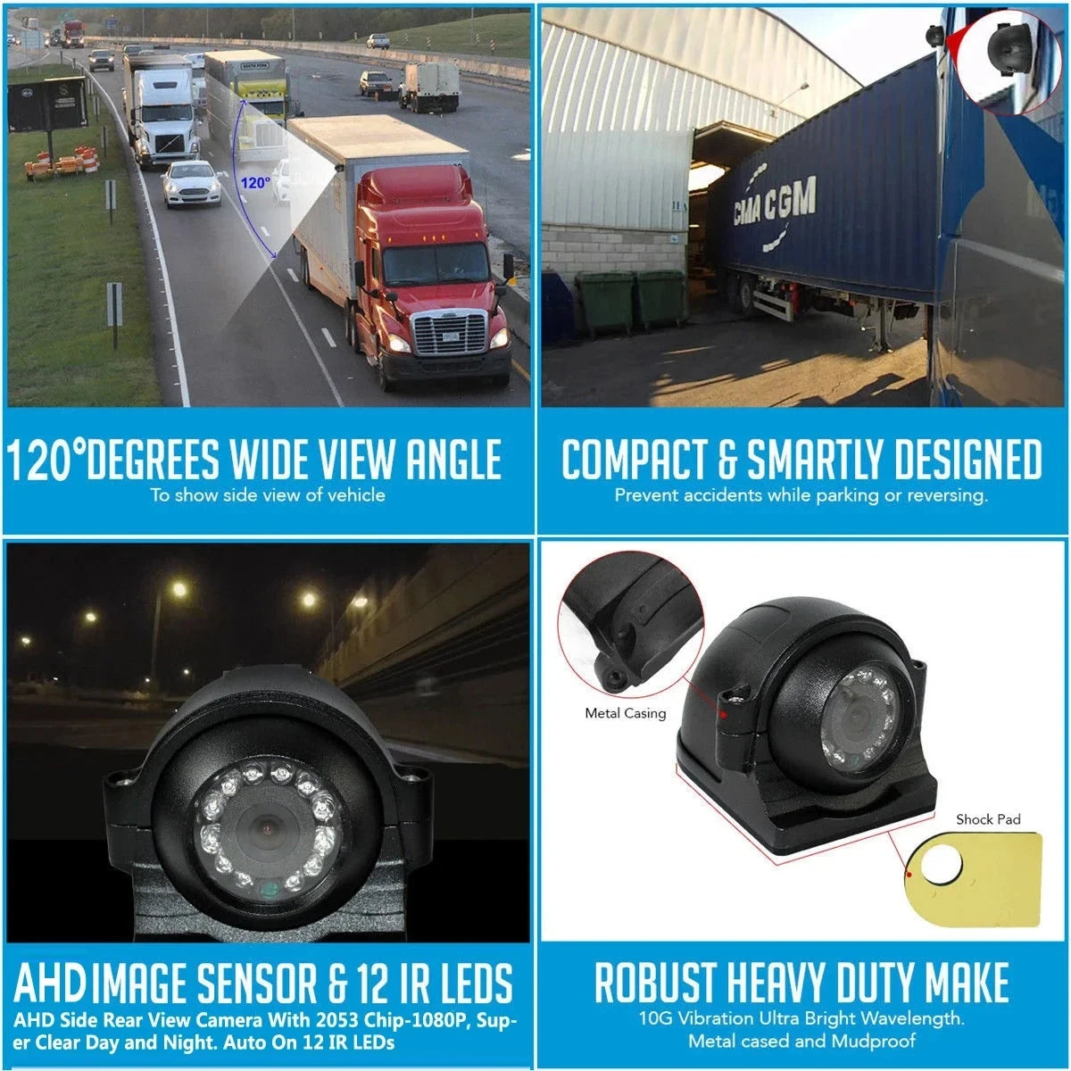 4CH 1080P Car DVR Dual SD Card Recorder 512GB Max 30 Days Recording Dvr MDVR Kit System for Truck Bus Van