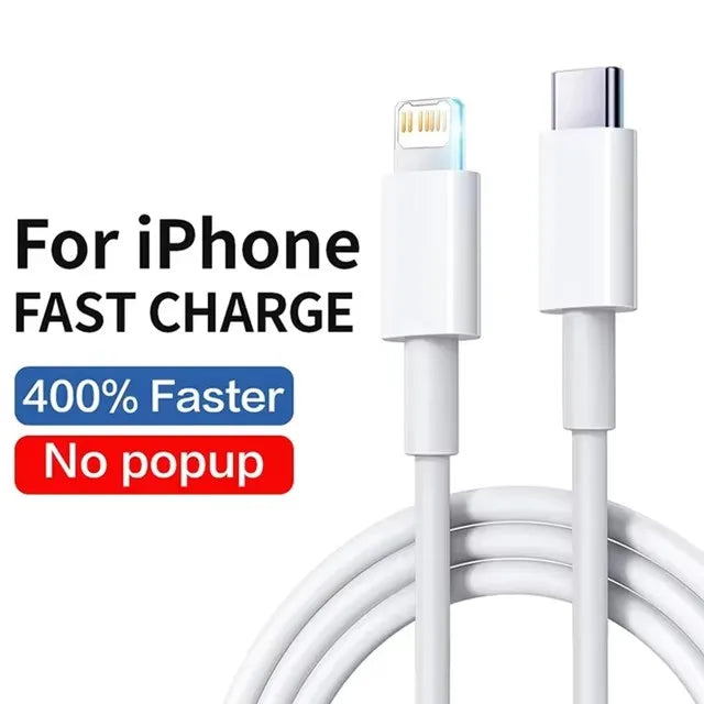 35W PD Original Fast Charging USB Cable For Apple iPhone 14 13 12 11 Pro Max X XR 8 7 Plus  Data Sync Line