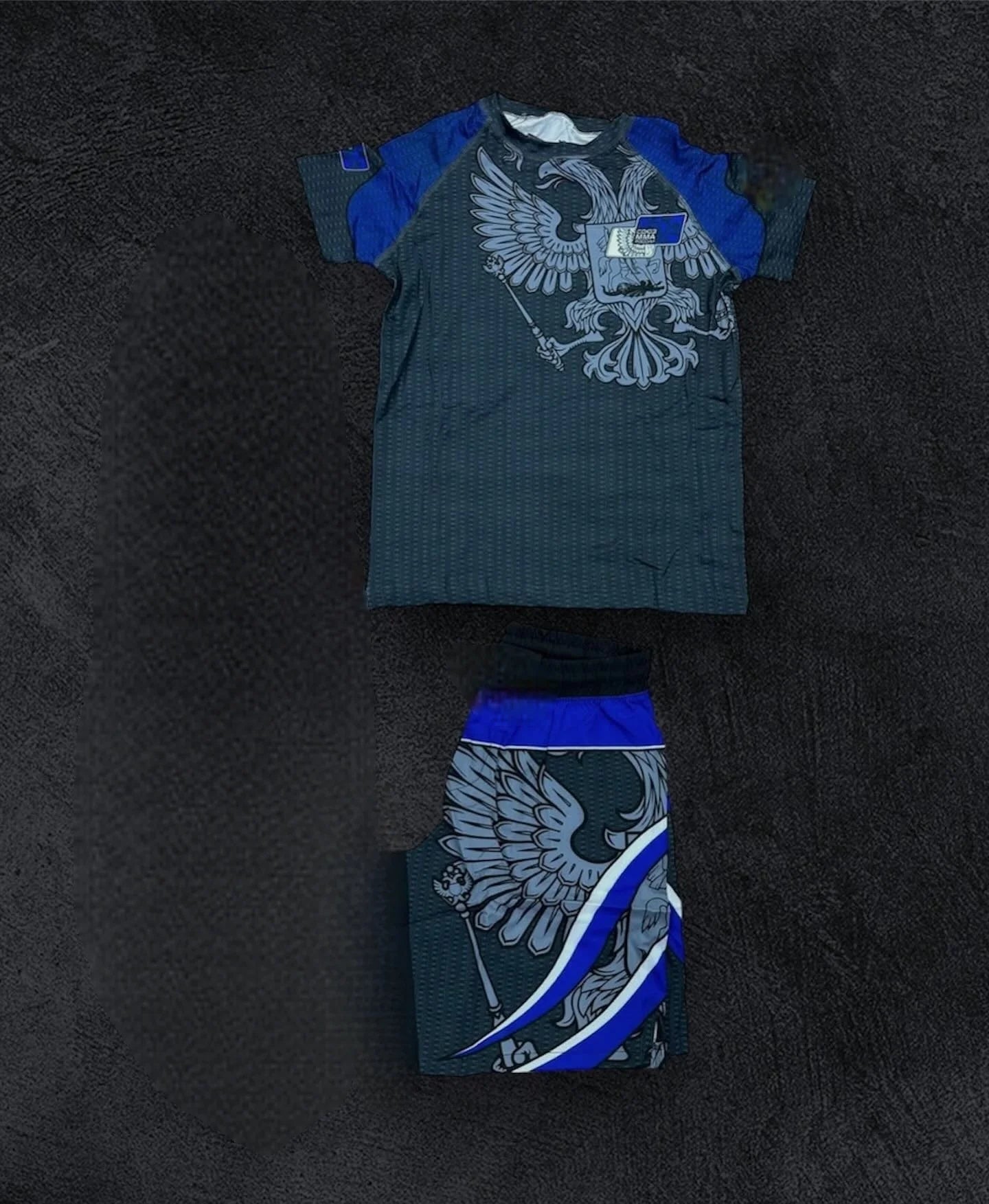 2026Summer Boxing Jiu Jitsu Sports Set Men's Graphic Rash Guard T-shirts&Shorts Quick Drying Breahable Training Combat Suit MOTO