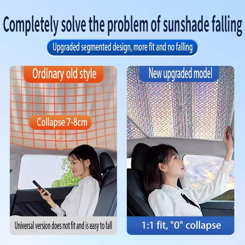 Sunroof Sunshade Suitable For SEAT León ST 2013~2020 MK3 Car Panoramic sun protection Roof Heat Shield Window Sunshade Anti-UV