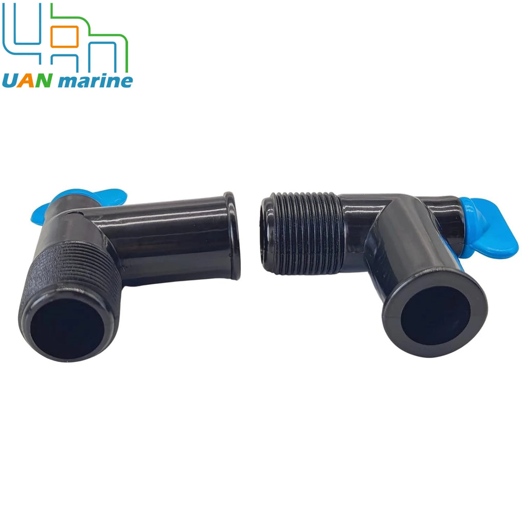 2 PCS 806926A1 Exhaust Manifold 90 Degree Hose Fitting elbows w/Drain Plug for Mercury MerCruiser Sterndrive V6 V8 22- 862210A01