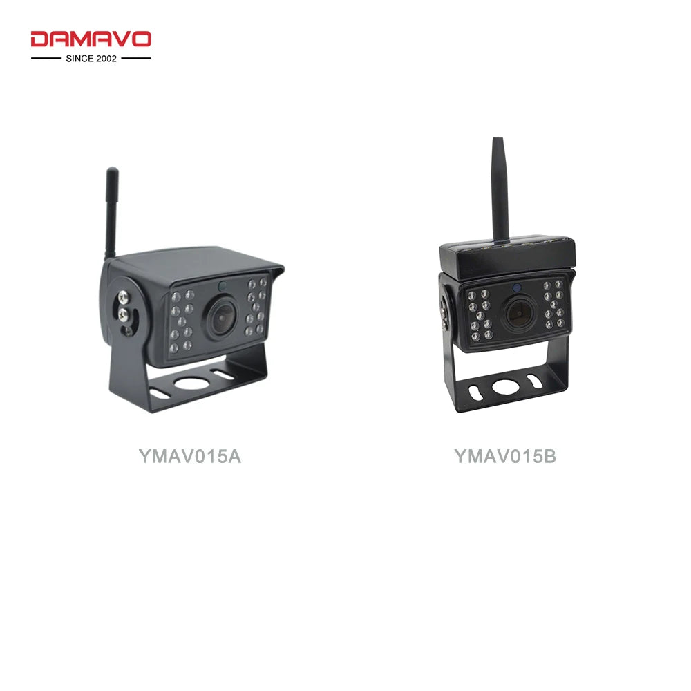 DAMAVO 1080P Wireless Reversing Camera, Waterproof RV Rear View Monitor for 12-24V Buses RVs and Commercial Vehicles