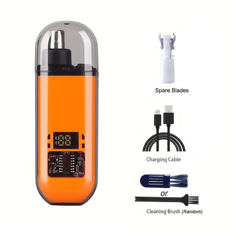 2 In 1 Electric Portable Ear And Nose Hair Trimmer Clipper 2024 Professional Painless Portable Eyebrow For Men
