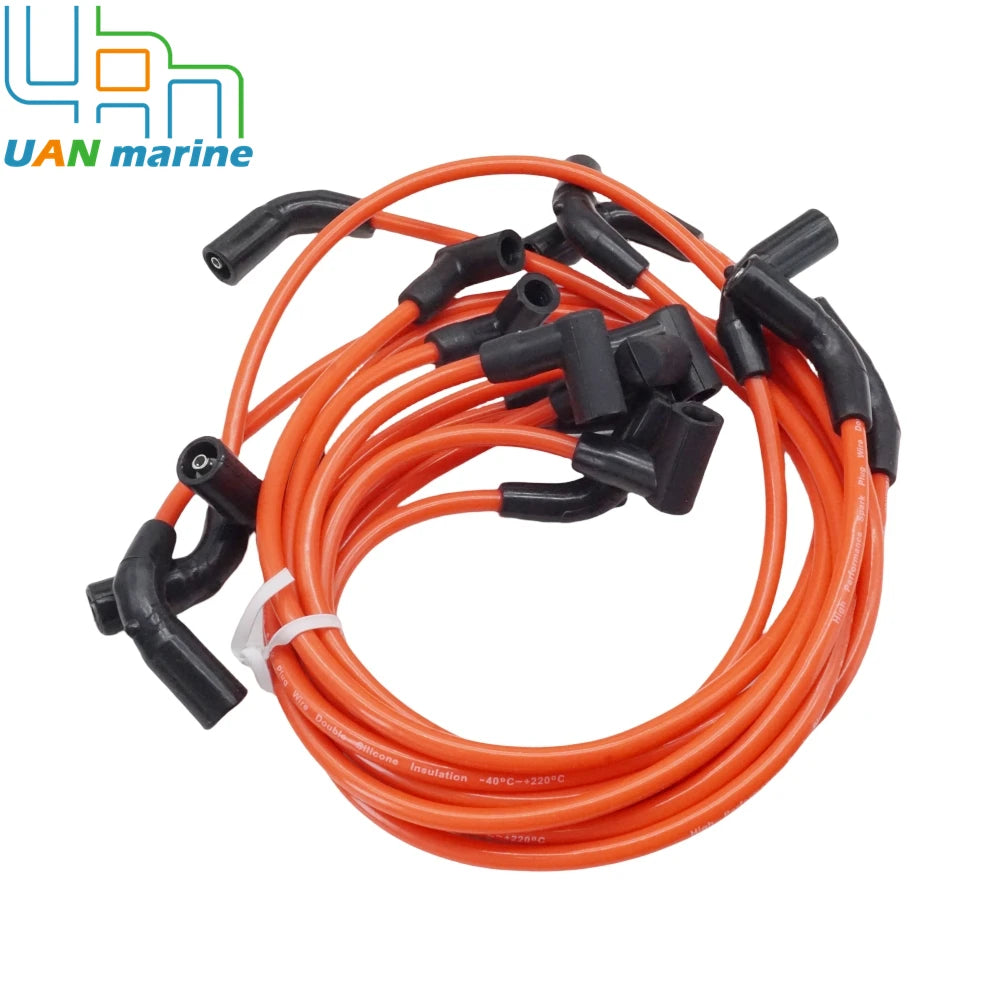 863656A1 for MerCruiser MPI Spark Plug Ignition Wire Set Flat Cap V8 84-863656A1 18-8828-1