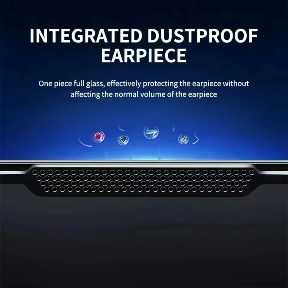 1-5Pcs Dust Free Easy Installation Screen Protector For iPhone 17 16 15 14 11 13 12 15 16 Pro Max Mini XS X XRTempered Glass