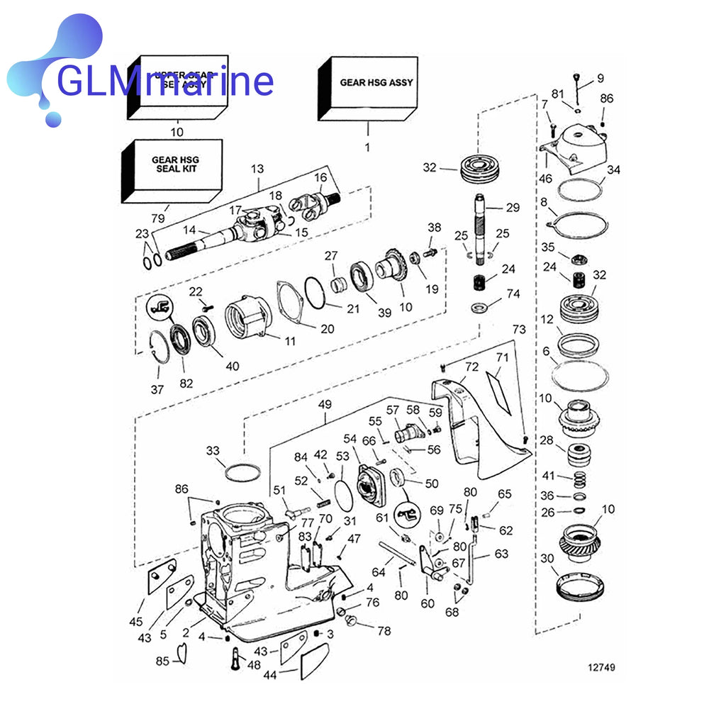 2 Pcs Thrust Plate Retaining Ring Compatible with OMC Stern Drive 3 4.3 5 5.7 5.8 7.4 8.2 HP Replaces 3852516 0910953