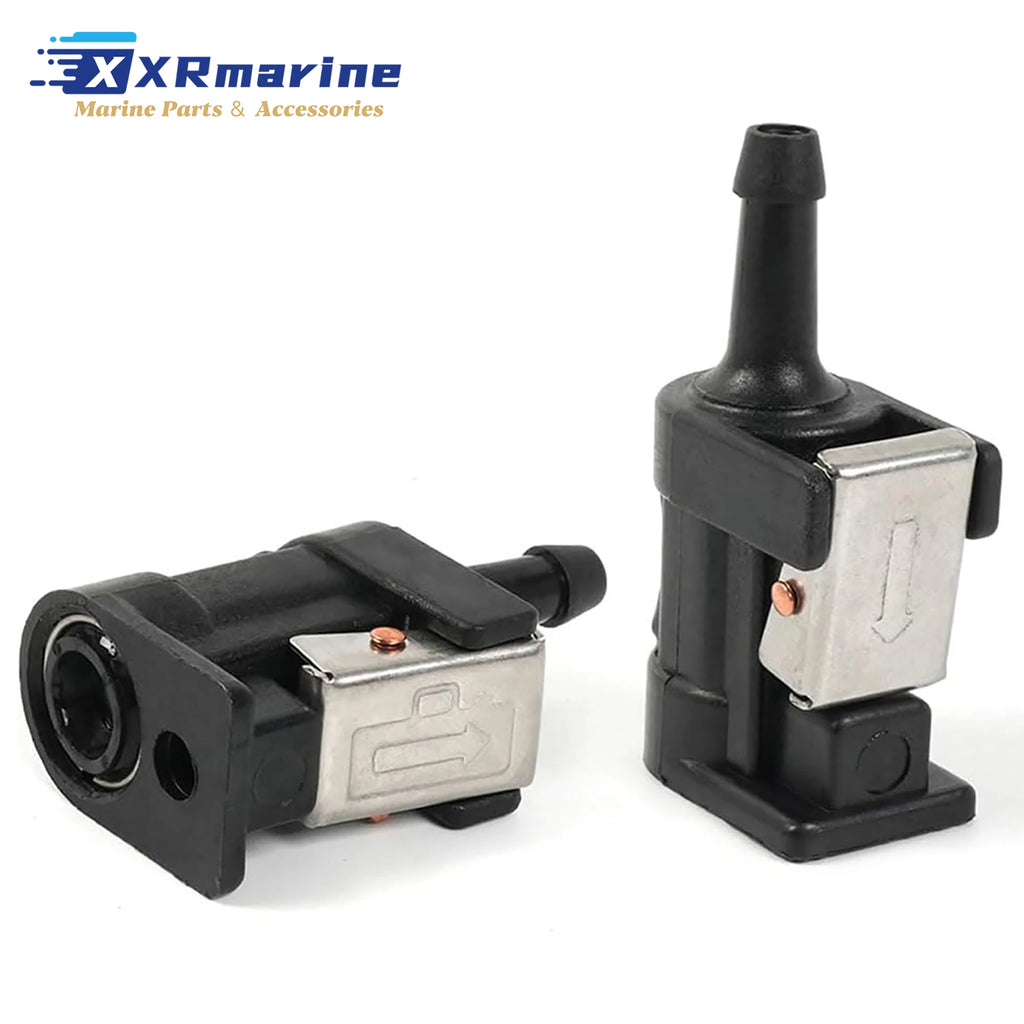 2 Pcs 6mm Fuel Connectors 6Y1-24305-00 6G1-24305-00 Compatible with Yamaha Outboard 6 To 90 HP Motors Sierra 18-80413 18-80414