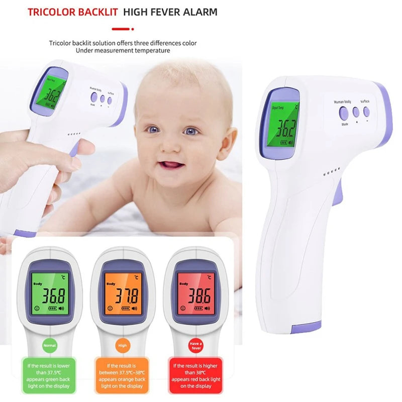 Baby Thermometer Infrared Digital LCD Body Measurement Forehead Ear Non-Contact Adult Fever IR Kids Termometro
