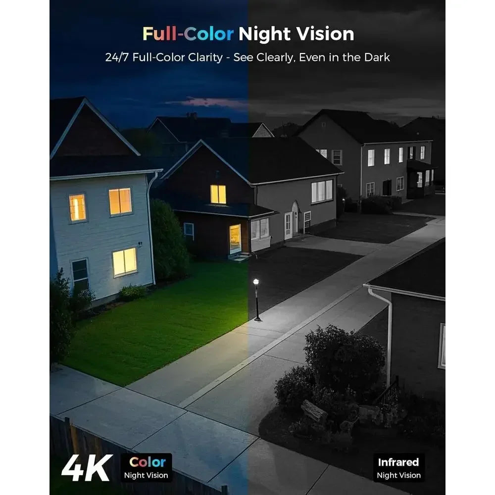 8MP Outdoor Wireless Security Camera System, 10" Touch Screen NVR, 5G/2.4G WiFi-Pro 4K Cameras Kits, Full-Color Night Vision, Mo