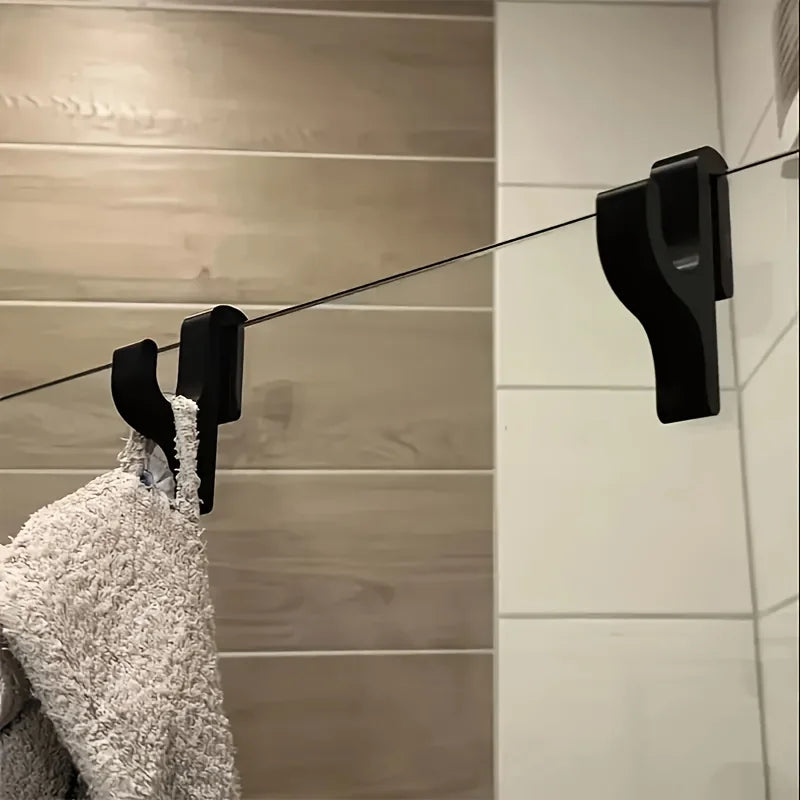 3D Shower Door Towel Hook for 8mm Glass Doors Bathroom Hanger for Clothes Towel Bathrobes Laundry Dormitory Apartment